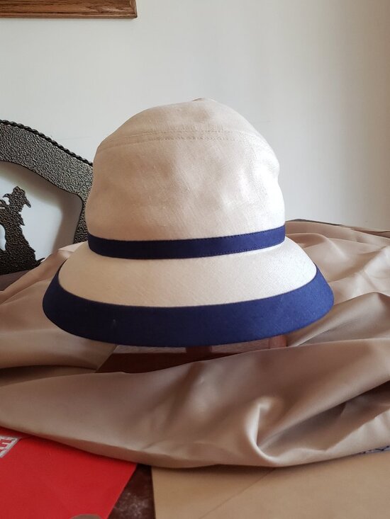 VINTAGE 1950\'S STYLISH LINEN HAT